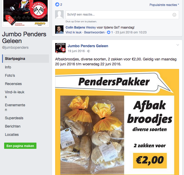 Facebook campagne | Jumbo