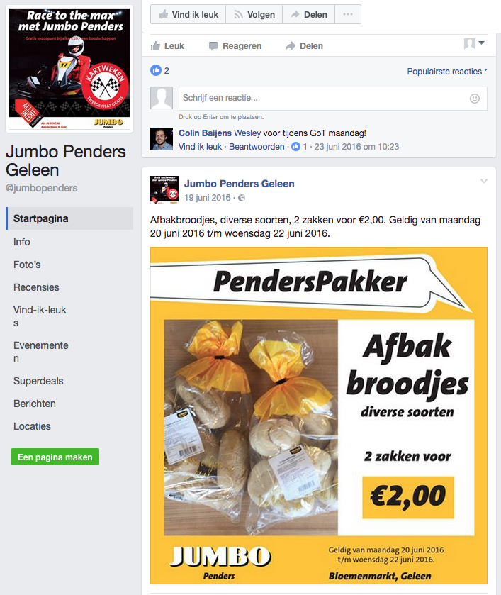 Facebook campagne | Jumbo