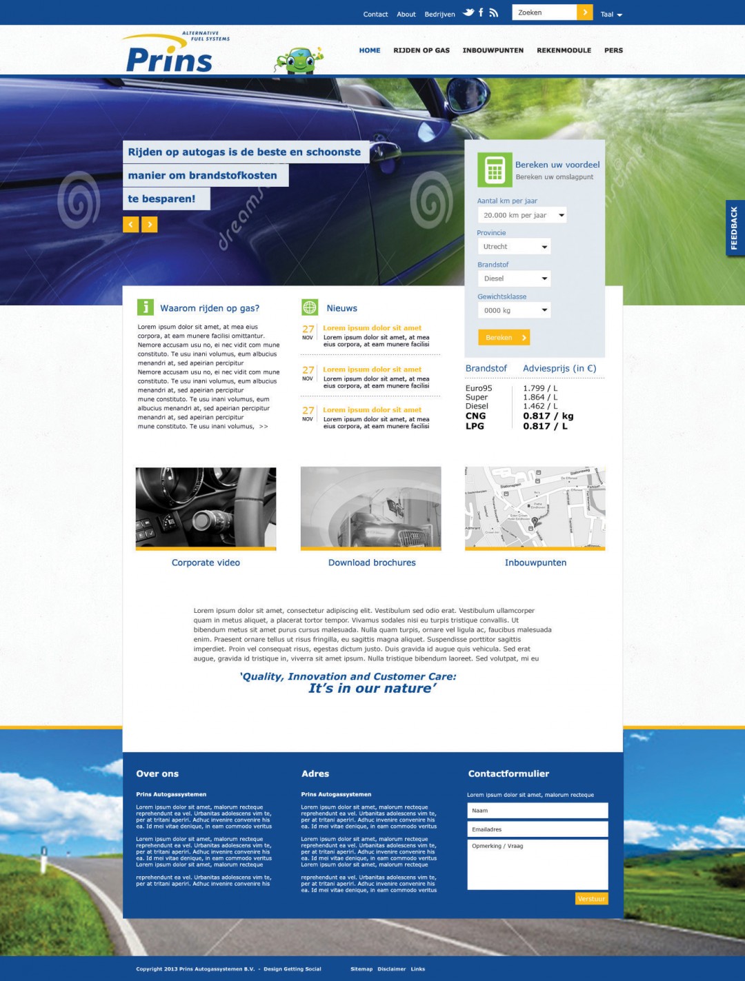 Webdesign | Prins autogas